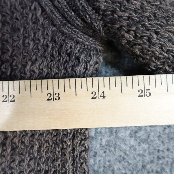 Carbon 2 Cobalt Roll Neck Sweater XL Brown Cotton Raglan Henley - Picture 8 of 10